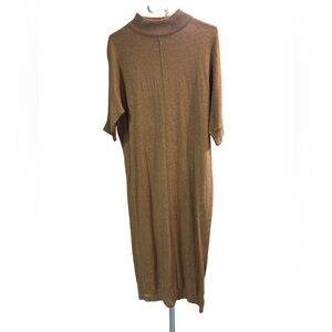 Nicole Miller Brown Midi Sweater Dress